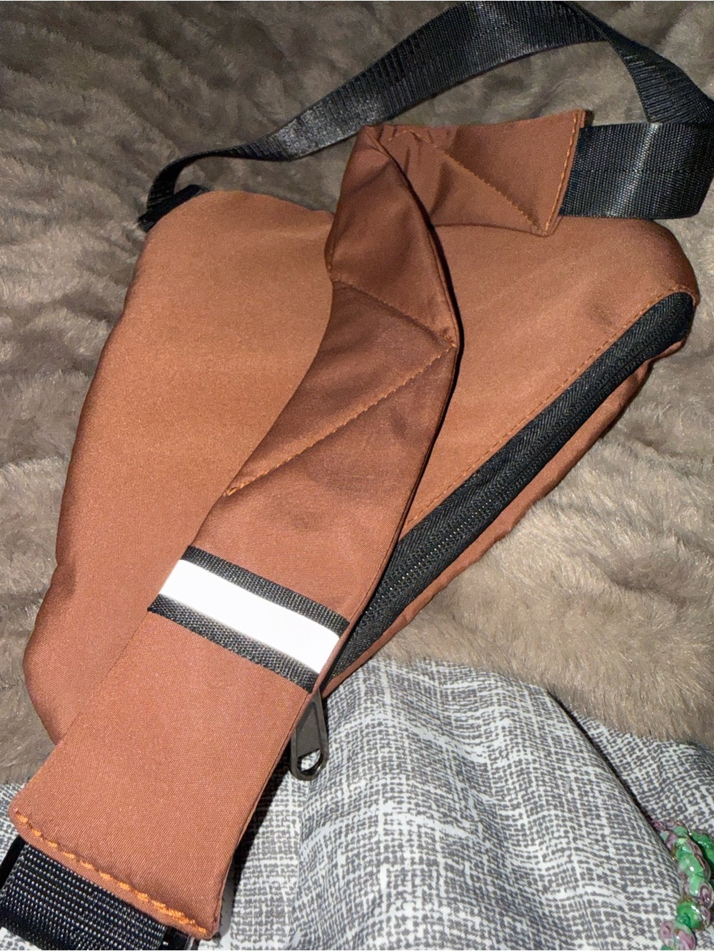 Sling Crossbody Bag in Rust Brown - Lightweight Everyday Carry - Picture 8 of 8